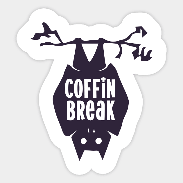 Coffin Break Sticker by Ombre Dreams